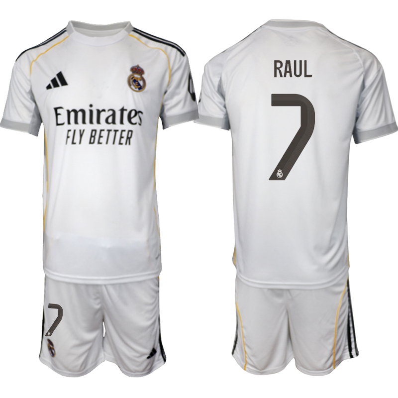 Men 2025-2026 Club Real Madrid home white #7 Soccer Jersey 01->real madrid jersey->Soccer Club Jersey
